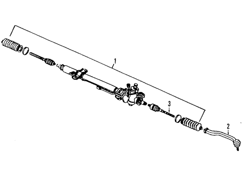 Mazda LA01-32-115 Inner Tie Rod Mazda LA01-32-115 Inner Tie Rod
