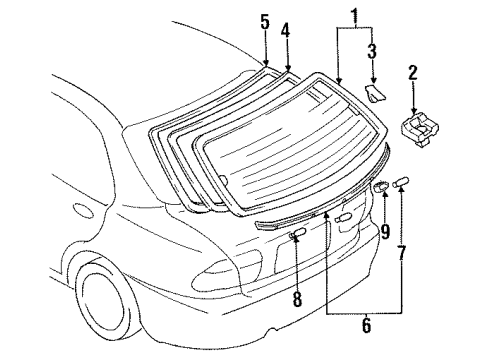 BC1N-50-611 Mazda Reveal Molding