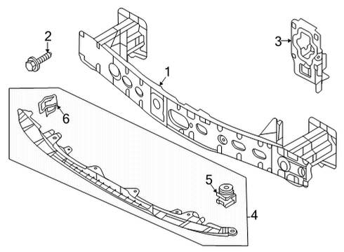Mazda DGH9-50-070A REINF.,FRONT BUMPER Mazda DGH9-50-070A REINF.,FRONT BUMPER