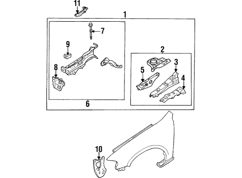Mazda BC1D-53-210D Apron Panel