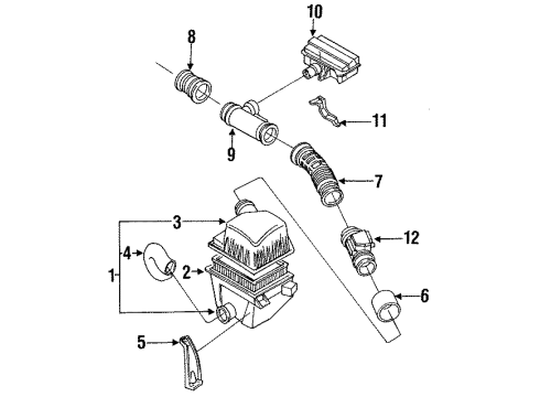 Mazda G609-13-240A Air Pipe Mazda G609-13-240A Air Pipe