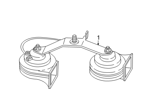 Mazda 1F80-66-780 Horn