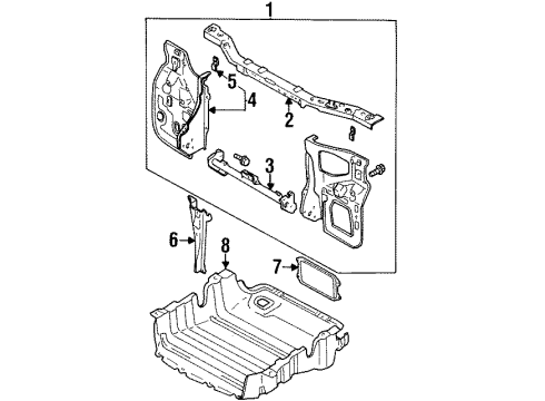 Mazda LC11-53-100B Radiator Support