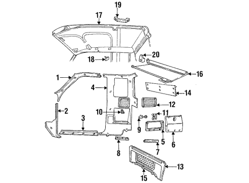 Mazda ZZM06837105 Cowl Kick Panel Mazda ZZM06837105 Cowl Kick Panel
