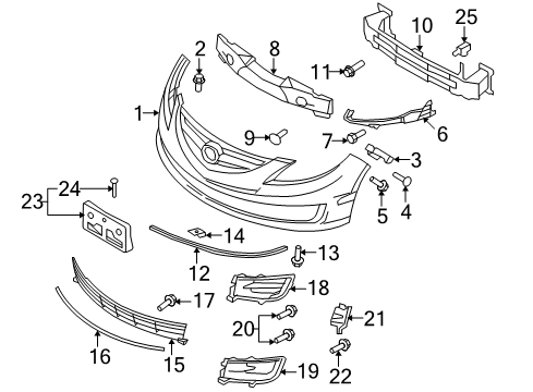 Mazda GS3M-61-757B In-Car Sensor
