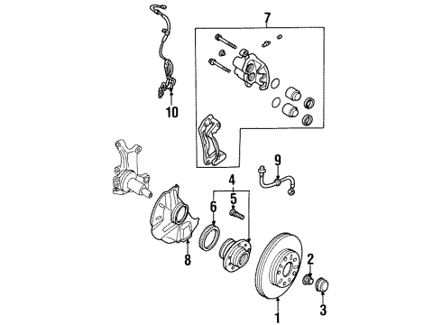 Mazda LB83-43-70XC ABS Sensor LB83-43-70XC Mazda ABS Sensor