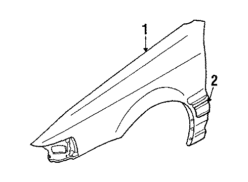 Mazda GJ51-50-681 Molding Mazda GJ51-50-681 Molding