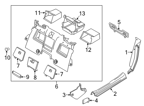 Mazda N454-68-78X-02 Trim, Back Up Mazda N454-68-78X-02 Trim, Back Up