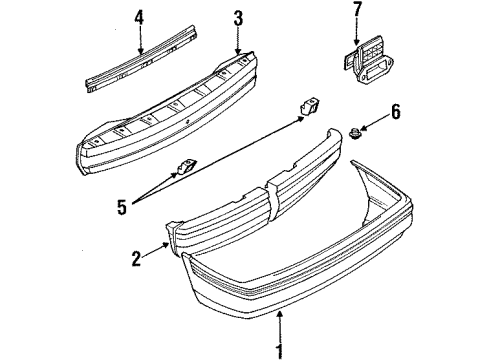 Mazda BR71-50-221A Bumper Cover