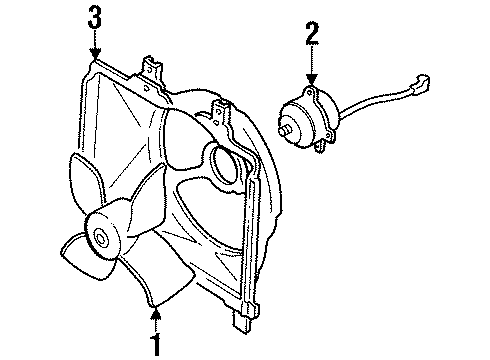 Mazda E5D4-15-210 Shroud E5D4-15-210 Mazda Shroud