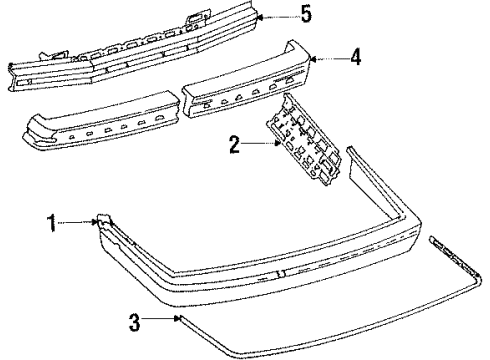 Mazda BF8950225 Molding BF8950225 Mazda Molding