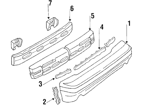 Mazda FC01-50-221A Bumper Cover