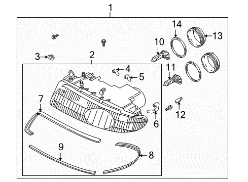 Mazda 8BTE-51-040 Composite Assembly 8BTE-51-040 Mazda Composite Assembly