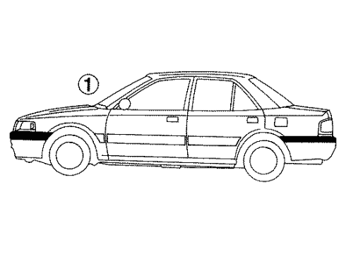 Mazda BA1C502C5 Stripe Tape
