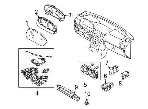 Mazda CC99-61-190C Dash Control Unit