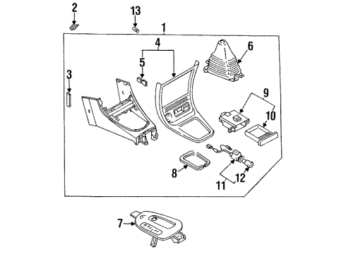 Mazda B467-68-AC3-07 Console Assembly Fastener