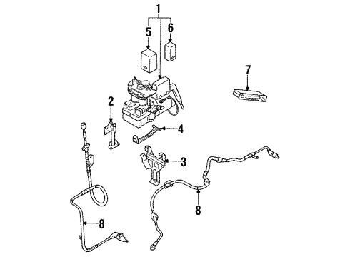 Mazda F0514371YC ABS Sensor