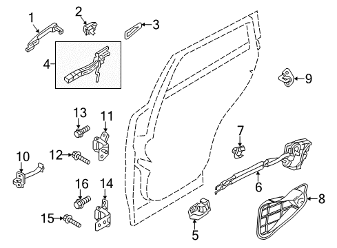 Mazda BHN9-72-310B Lock Actuator BHN9-72-310B Mazda Lock Actuator