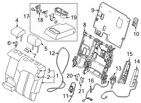 Mazda KGNL-57-25XE-27 SEAT(L),REAR Mazda KGNL-57-25XE-27 SEAT(L),REAR