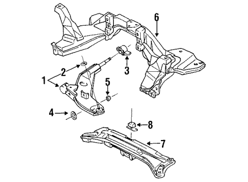 GA2A-34-800D Mazda Crossmember