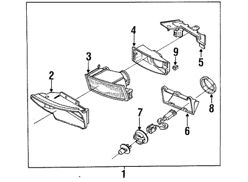 Mazda FC04-51-685 Socket Cover Retainer Clip