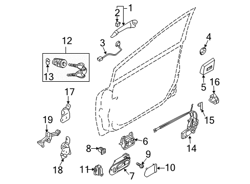 Mazda EG22-58-310E Lock Actuator EG22-58-310E Mazda Lock Actuator