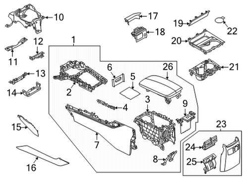Mazda DMST-64-449 Mat, Console-Rear Mazda DMST-64-449 Mat, Console-Rear