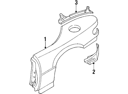 Mazda NA01-71-421 Lower Extension Mazda NA01-71-421 Lower Extension