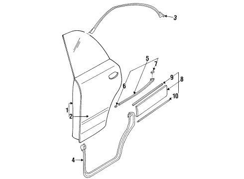Mazda HG3072760B Weatherstrip Mazda HG3072760B Weatherstrip