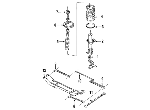 Mazda E016-28-011 Spring Mazda E016-28-011 Spring
