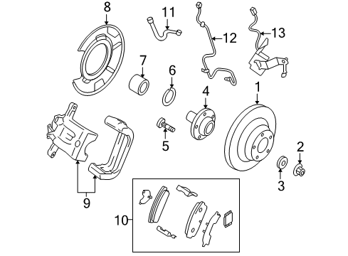 Mazda F189-43-72Y Rear Speed Sensor Mazda F189-43-72Y Rear Speed Sensor