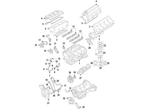 Mazda CAY6-02-300C Engine, Partial