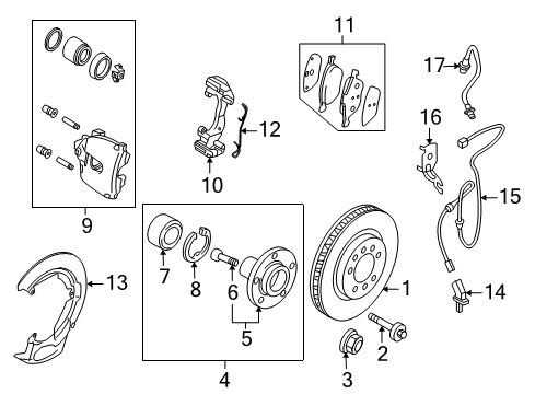 Mazda B3YF-33-26Z Caliper Seal Kit Mazda B3YF-33-26Z Caliper Seal Kit