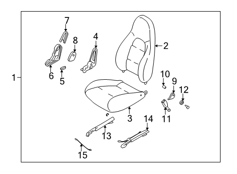 Mazda NC10-88-111A-02 Cushion Cover