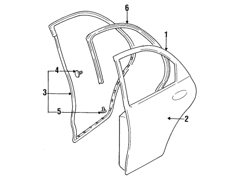 Mazda BC1D72020R Door Shell