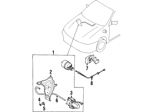Mazda BC1F66310A Actuator BC1F66310A Mazda Actuator