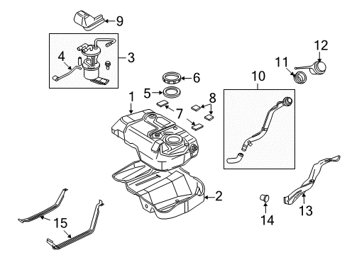 Mazda ZZC1-41-660 Throttle Cable