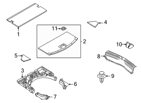 Mazda KSG6-68-8H0A-02 BOARD,RR TRUNK Mazda KSG6-68-8H0A-02 BOARD,RR TRUNK