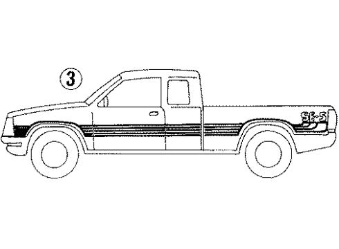 Mazda 8BUE-50-872A-20 Stripe Tape 8BUE-50-872A-20 Mazda Stripe Tape