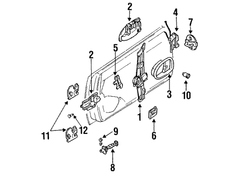 Mazda GC1W-59-310B Lock Mazda GC1W-59-310B Lock