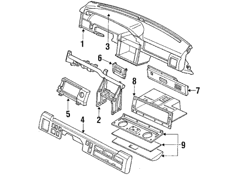 Mazda HE22-64-161A Glove Box HE22-64-161A Mazda Glove Box