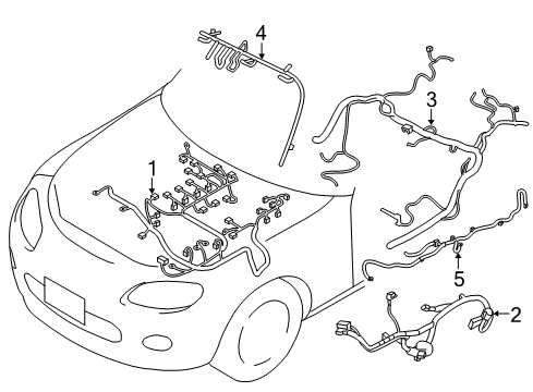 Mazda NG8H-67-290A Cord, Short Mazda NG8H-67-290A Cord, Short