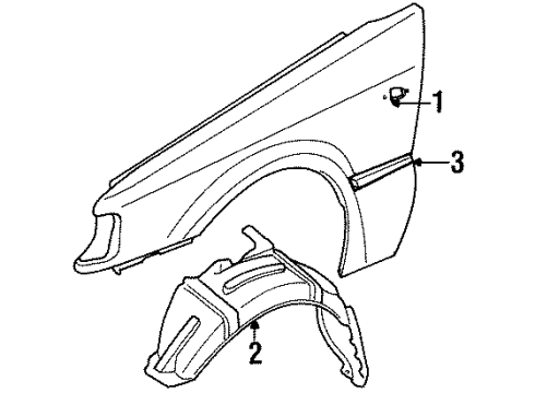 Mazda B094-50-681 Molding B094-50-681 Mazda Molding