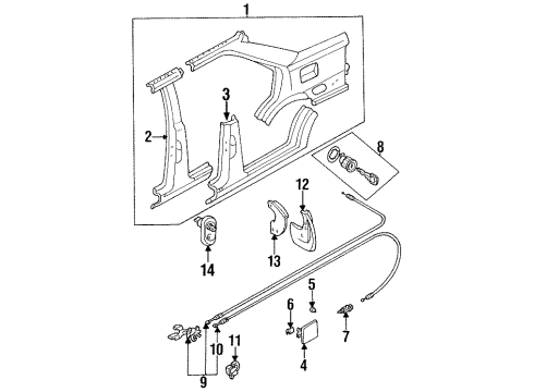 Mazda BR70-66-120G Combination Switch