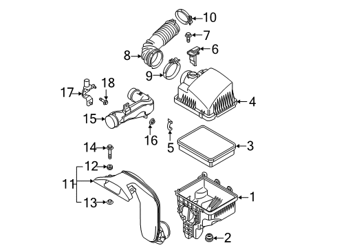 Mazda SH1A-18-845 Air Intake Temperature Sensor Mazda SH1A-18-845 Air Intake Temperature Sensor
