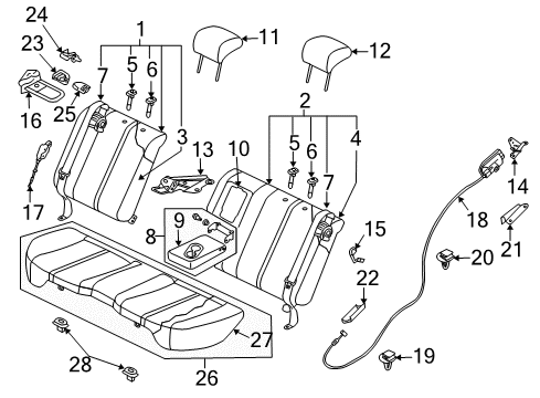 2008 Mazda CX-7 Retainer Diagram for GE4T-56-833