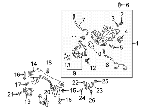 2025 Mazda 3 Axle & Differential - Rear