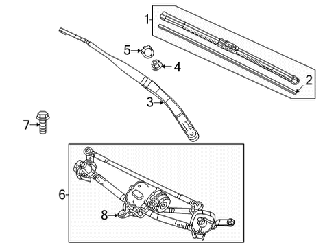2023 Mazda MX-30 EV Wipers Diagram