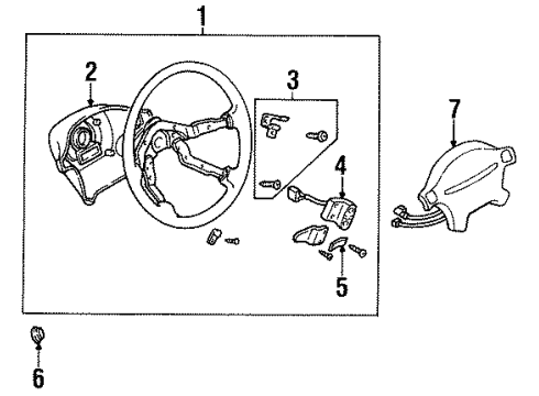 1995 Mazda MX-3 Steering Wheel Diagram