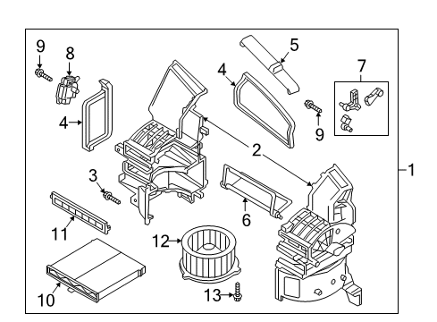 2017 Mazda CX-3 A/C & Heater Control Units Diagram